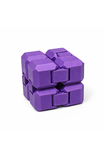Akıllı Cep Dünyası Mor Infinity Sonsuz Küp Stres Atıcı, 3D Baskı Eğitici Oyuncak