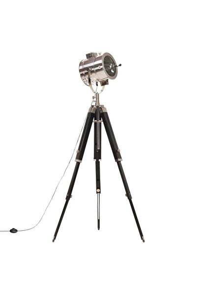 Concept Lampă de podea cu trepied, 165 cm, lemn masiv de mango