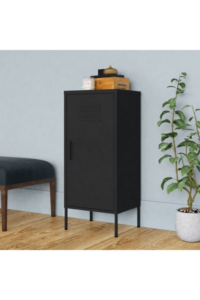 Concept Ντουλάπι αποθήκευσης, μαύρο, 42,5x35x101,5 cm, ατσάλι