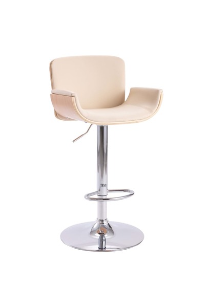 Concept Σκαμπό μπαρ, κρεμ, οικολογικό Δερμάτινο