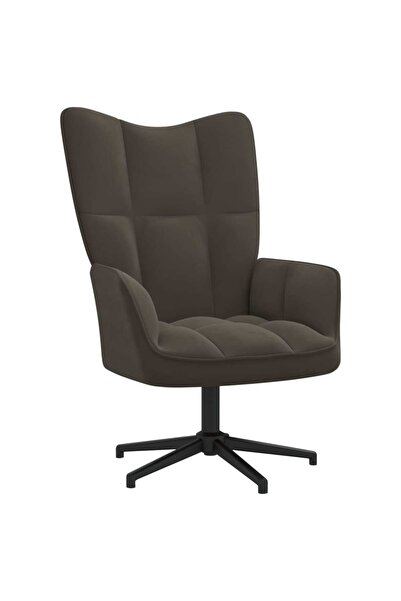 Concept Πολυθρόνα, σκούρο γκρι, Βελούδο