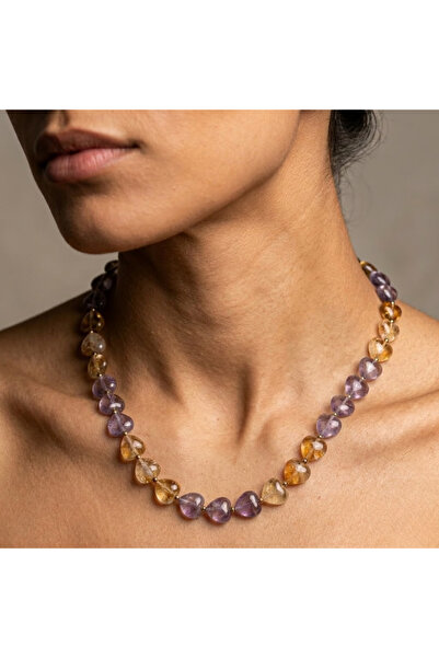 THEIA GemWorks Ardor - Ametist, Sitrin ve Hematit Kolye