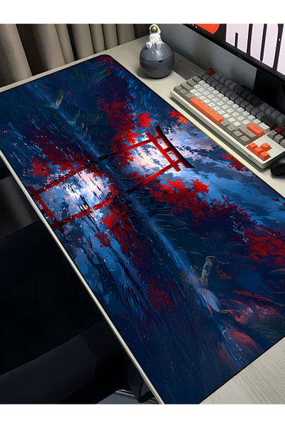 Charmbi Red Temple 40X90 Procontrol Mouse Pad Gaming Mousepad Non-Slip Sole L...