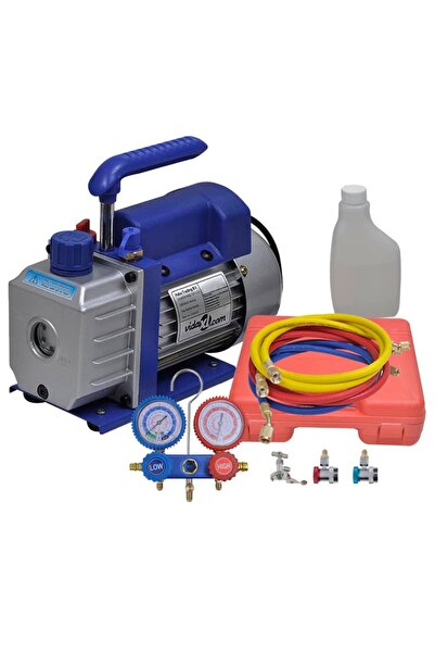 Concept Pompă de vid cu o etapă, cu set de manometre cu 2 porturi