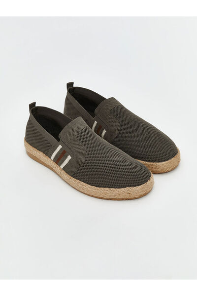 LC Waikiki Ανδρικά παπούτσια Espadrille με ψάθινη σόλα χακί