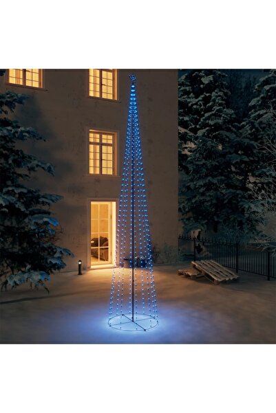 Concept Decorațiune brad Crăciun conic 752 LED-uri albastru 160x500 cm