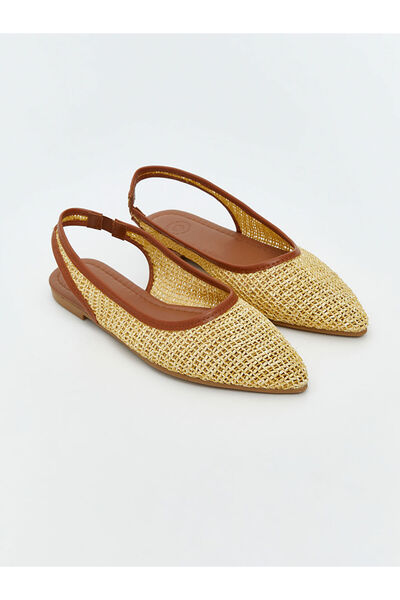 LC Waikiki Beige Pointed Toe Women's Ballerinas