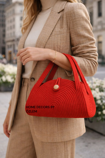 home decors by özlem Midi Length Clutch Bag Kol Bag Si Shoulder Bag Daily Bag...