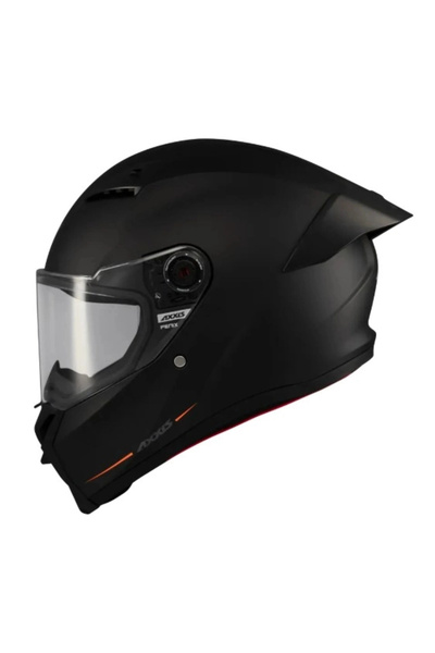 AXXIS FENIX SOLID A1 MAT SIYAH ( ŞEFFAF VİZÖRLÜ )