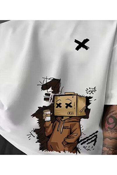 ZEMLİYA Υπερμεγέθες εμπριμέ λευκό μπλουζάκι, η καλοκαιρινή τάση της σεζόν