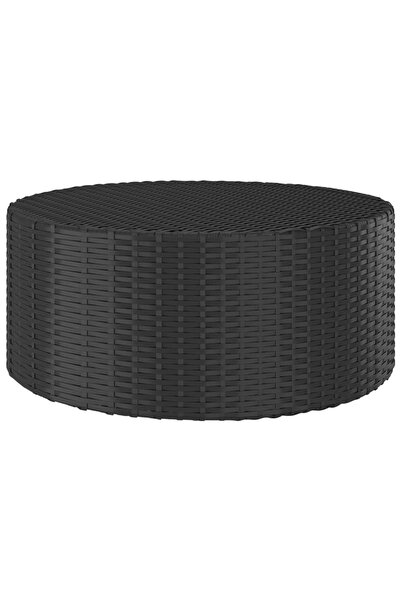 Concept Τραπεζάκι τσαγιού, μαύρο, 68x68x30 cm, πολυρατάν