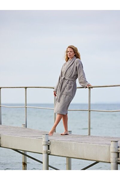 RootRise Bullmark Gold Bathrobe Bullmark S/M Gray Kronborg