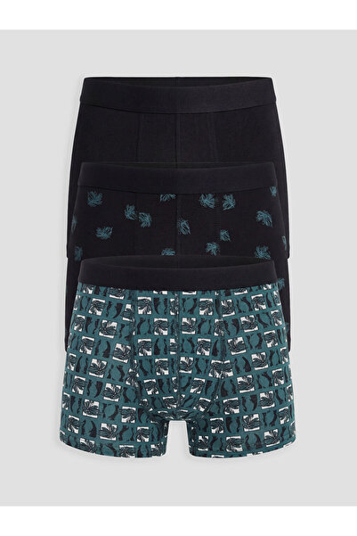 LC Waikiki Μαύρο Ανδρικό Μποξεράκι από Βαμβάκι σε Κανονική Εφαρμογή, Εύκαμπτο...