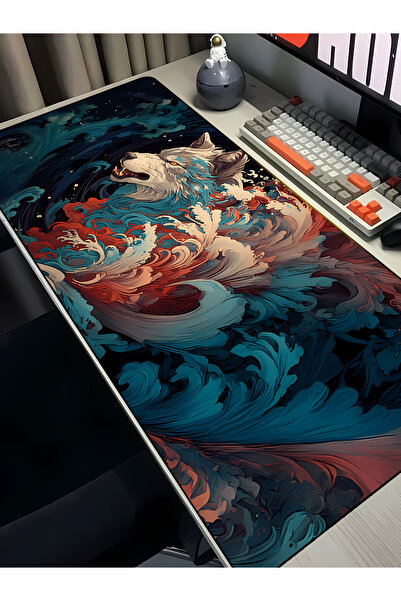 Charmbi Warrior Ulu Wolf 40X90 Procontrol Mouse Pad Gaming Mousepad Non-Slip ...