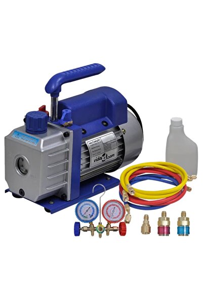 Concept Pompă de vid cu o etapă, cu set de manometre cu 2 porturi