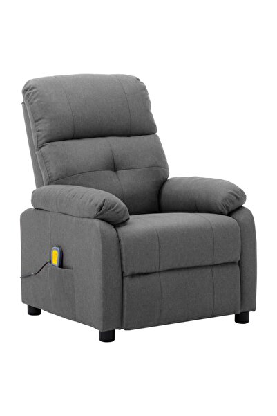 Concept Πτυσσόμενη πολυθρόνα μασάζ, ανοιχτό γκρι, ύφασμα