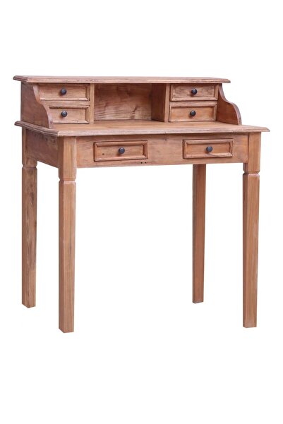 Concept Birou de scris cu sertare, 90x50x101 cm, lemn masiv reciclat