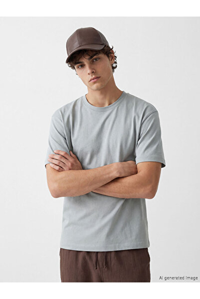 LC Waikiki RMZ GİYİM FARKİLYA Tricou gros de bază cu croială confortabilă