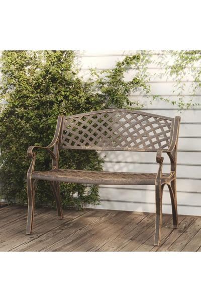 Concept Bancă de grădină, bronz, 102 cm, aluminiu turnat