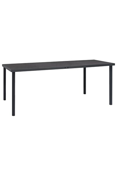 Concept Τραπέζι εξωτερικού χώρου, ανθρακί, 190x90x74 cm, ατσάλι