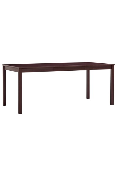 Concept Τραπέζι κουζίνας, σκούρο καφέ, 180 x 90 x 73 εκ., ξύλο πεύκου