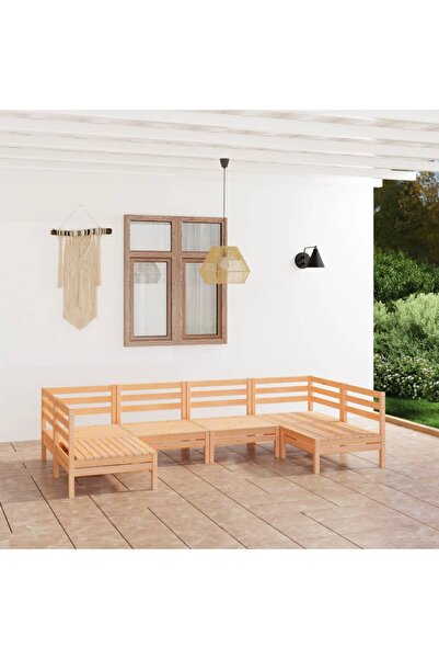 Concept Σετ επίπλων κήπου, 6 τεμάχια, από μασίφ ξύλο πεύκου