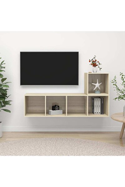 Concept Σετ ντουλαπιών τηλεόρασης, 2 τεμάχια, δρυς sonoma, μοριοσανίδα