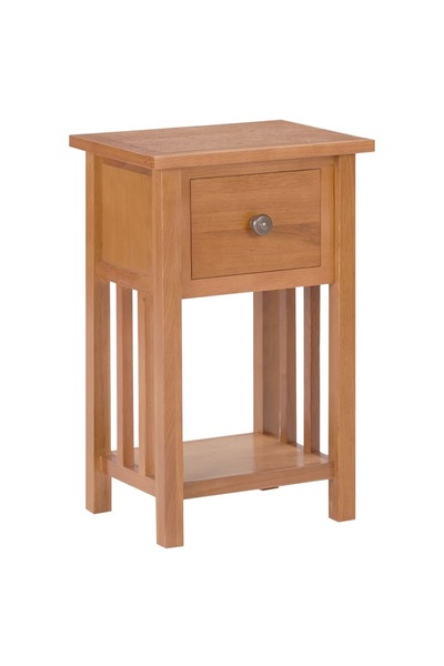 Concept Masă de reviste cu sertar, 35 x 27 x 55 cm, lemn masiv stejar