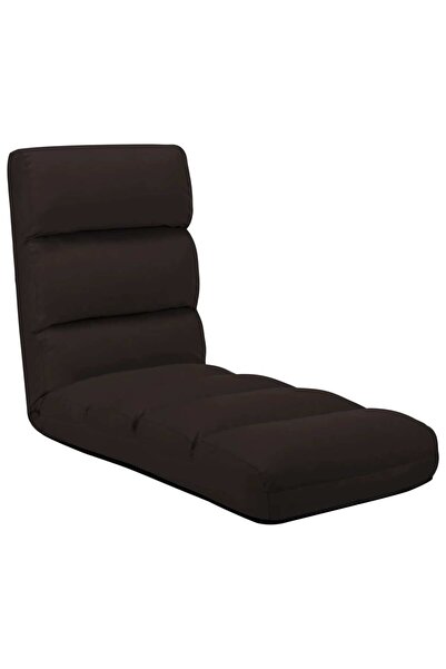 Concept Πτυσσόμενη καρέκλα δαπέδου, καφέ, οικολογικό Δερμάτινο