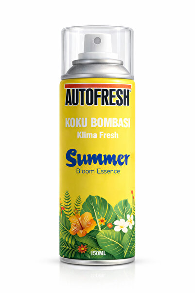 AutoFresh Klima Fresh Koku Bombası 150 ml Summer Bloom Araç İçi Koku Giderici...