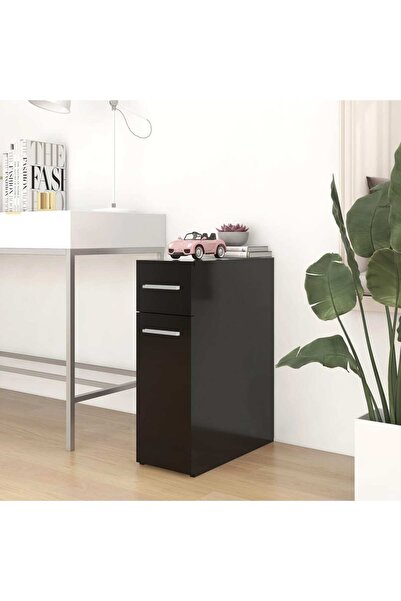 Concept Dulap de farmacie, negru, 20x45,5x60 cm, PAL