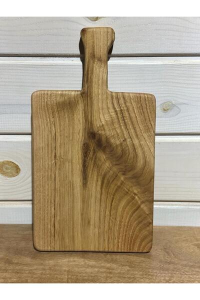 Carveni Natural Wooden Rectangular Cutting and Presentation Board – 34 cm Length, 20 cm Diameter