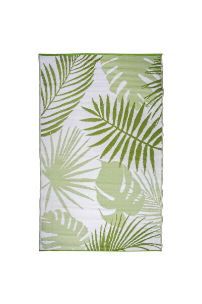 Esschert Design Χαλί εξωτερικού χώρου, 241x152 εκ., φύλλα ζούγκλας, OC22