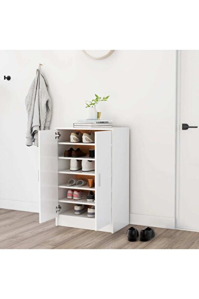 Concept Ράφι παπουτσιών, λευκό, 60x35x92 cm, μοριοσανίδα