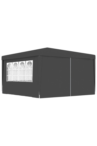 Concept Επαγγελματική σκηνή πάρτι με ανθρακί πλαϊνά τοιχώματα 4x4μ 90g/m²