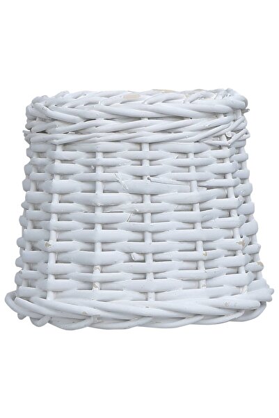 Concept Αμπαζούρ, λευκό, 25 x 17 εκ., ψάθα