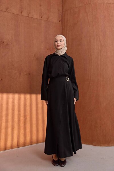 JESSE STORY Women's Modal Kupra Shirt-Skirt Set Code:Js26Takim002