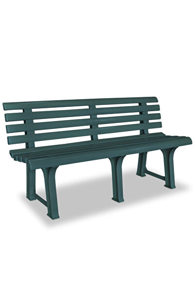 Concept Bancă de grădină, verde, 145,5 cm, plastic