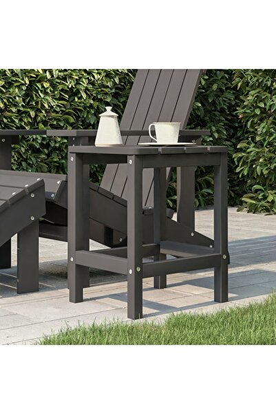 Concept Adirondack garden table, anthracite, 38x38x46 cm, HDPE