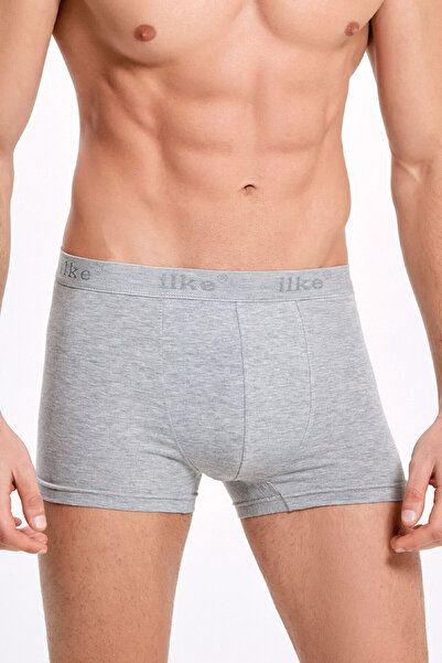 İlke Men's Cotton Waist Printed Stretch Fabric 6-Piece Boxed Boxers