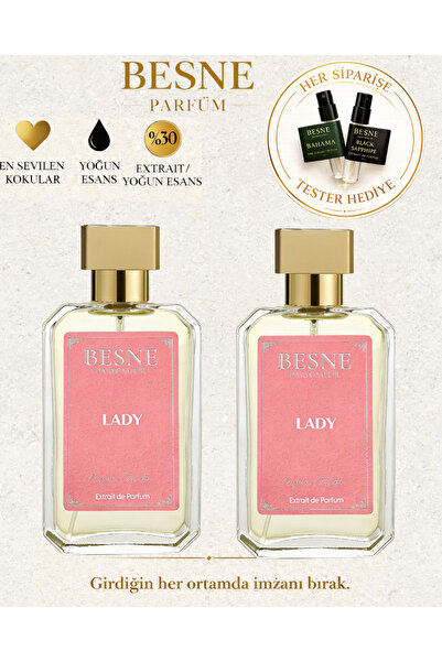 besneparfum Lady kadın parfum 2 li set
