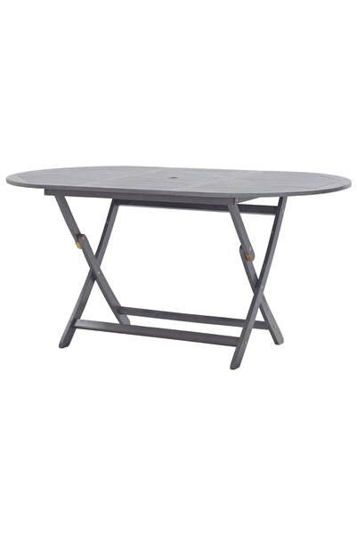 Concept Πτυσσόμενο τραπέζι κήπου, 160x85x75 cm, μασίφ ξύλο ακακίας