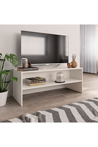 Concept Comodă TV, alb, 100 x 40 x 40 cm, PAL