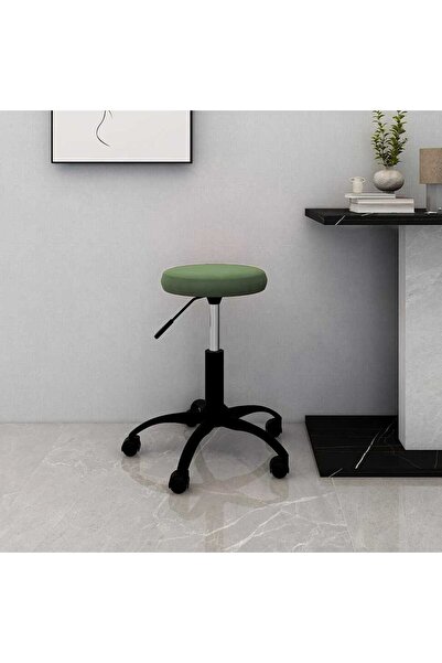 Concept Scaun de birou pivotant, verde închis, catifea