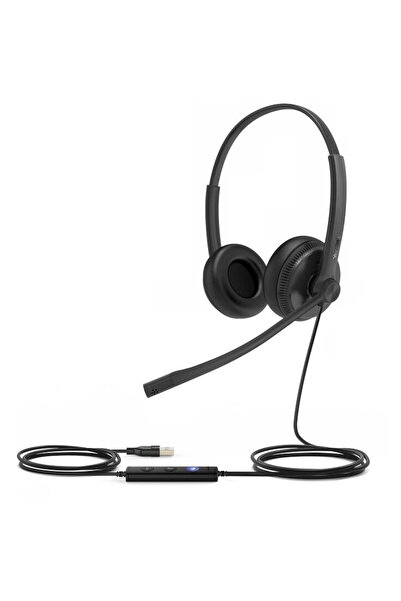 Yealink UH34 Double Panel Earbuds with USB Connector for Teams