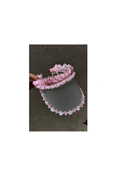 shop Pălărie cu vizor tip coroană prințesă de culoare roz - Pălărie de soare ...