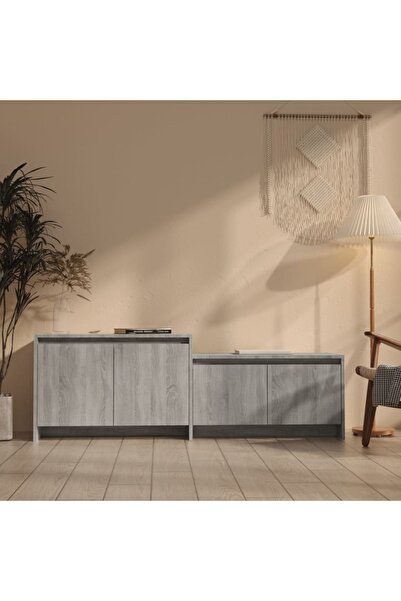 Concept Comodă TV, stejar sonoma gri, 146,5x35x50 cm, PAL