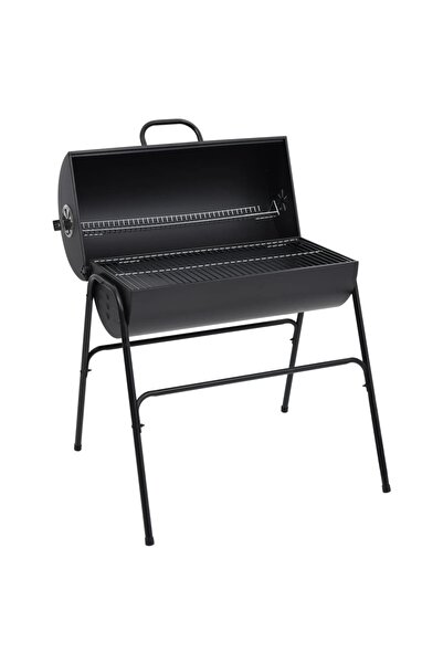 Concept Κυλινδρική σχάρα με 2 σχάρες ψησίματος, μαύρη, 80x95x90 cm, ατσάλινη