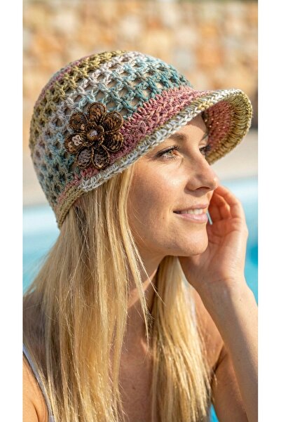 drt tasarım Kadın Batik Yazlık Şapka DRT-HAT-304