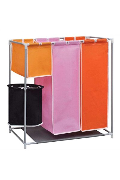 Concept Coș de sortare a rufelor cu 3 compartimente și recipient de spălare